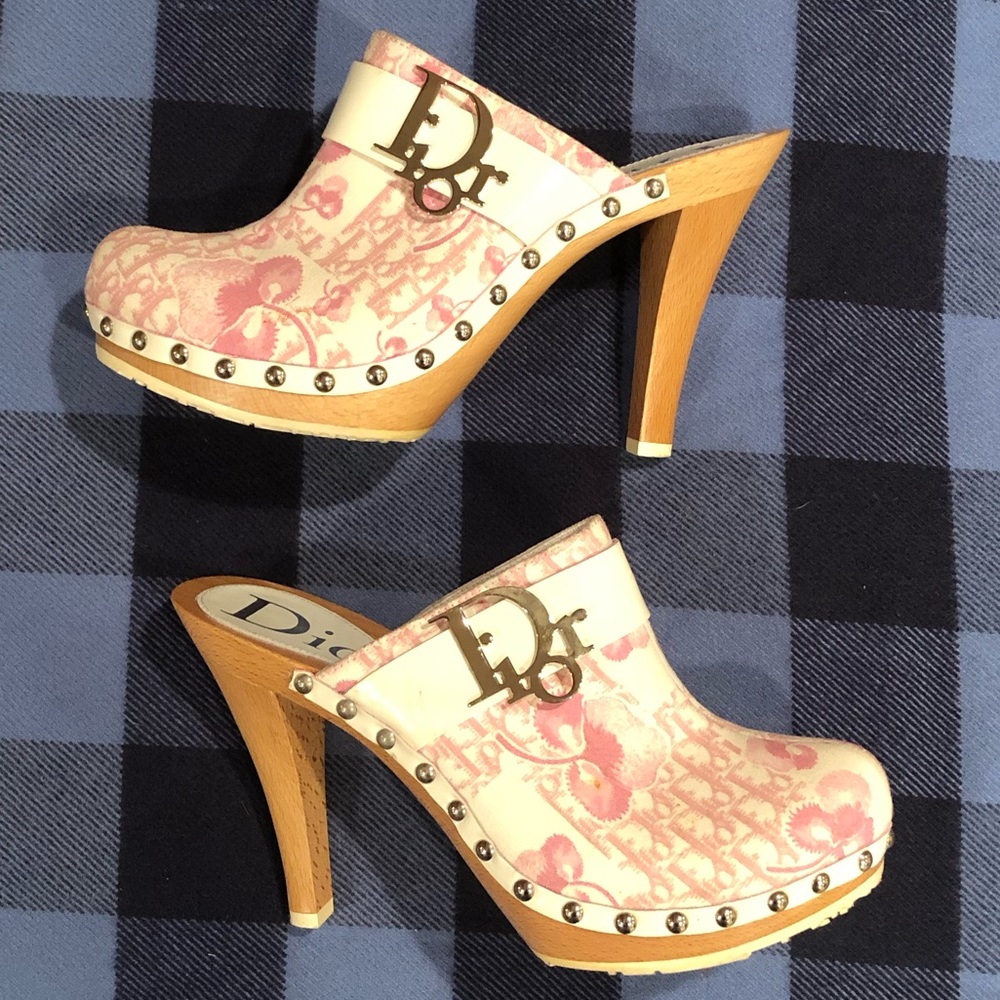 Dior Toile Jean Logo Clogs